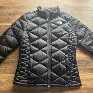 The North Face Black Quilted Puffer Jacket - Kids